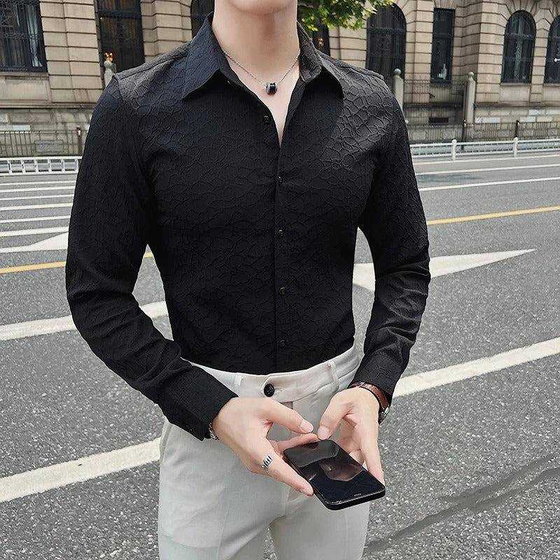 YNF CRUSH IMPORTED CSV SLEEVE MENS WEAR WHOLESALE MENS SHIRT MANUFACTURER